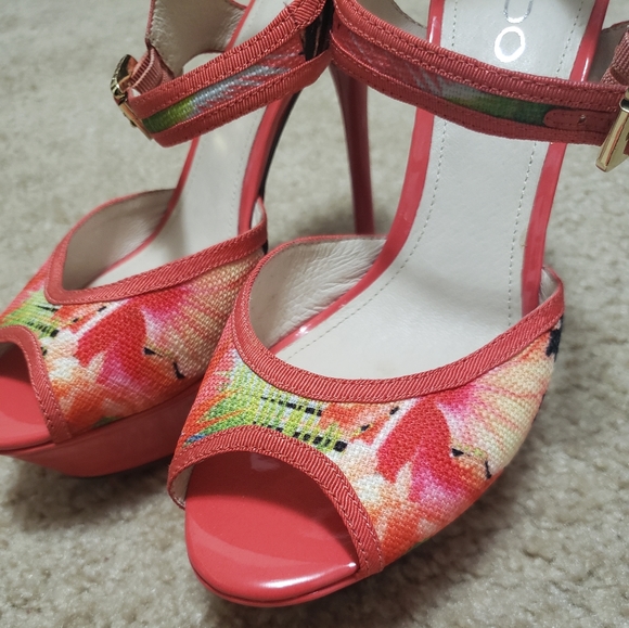 Aldo tropical print platform stilettos - Picture 3 of 7